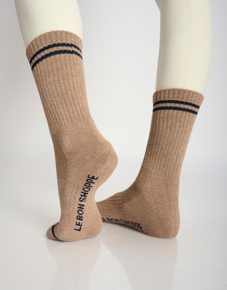 נעלי נשים - Le Bon Shoppe - גרביים BOYFRIEND - חום2