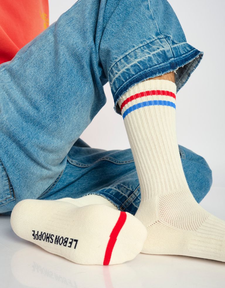 נעלי גברים - Le Bon Shoppe - גרביים EXTEND BOYFRIEND - לבן1