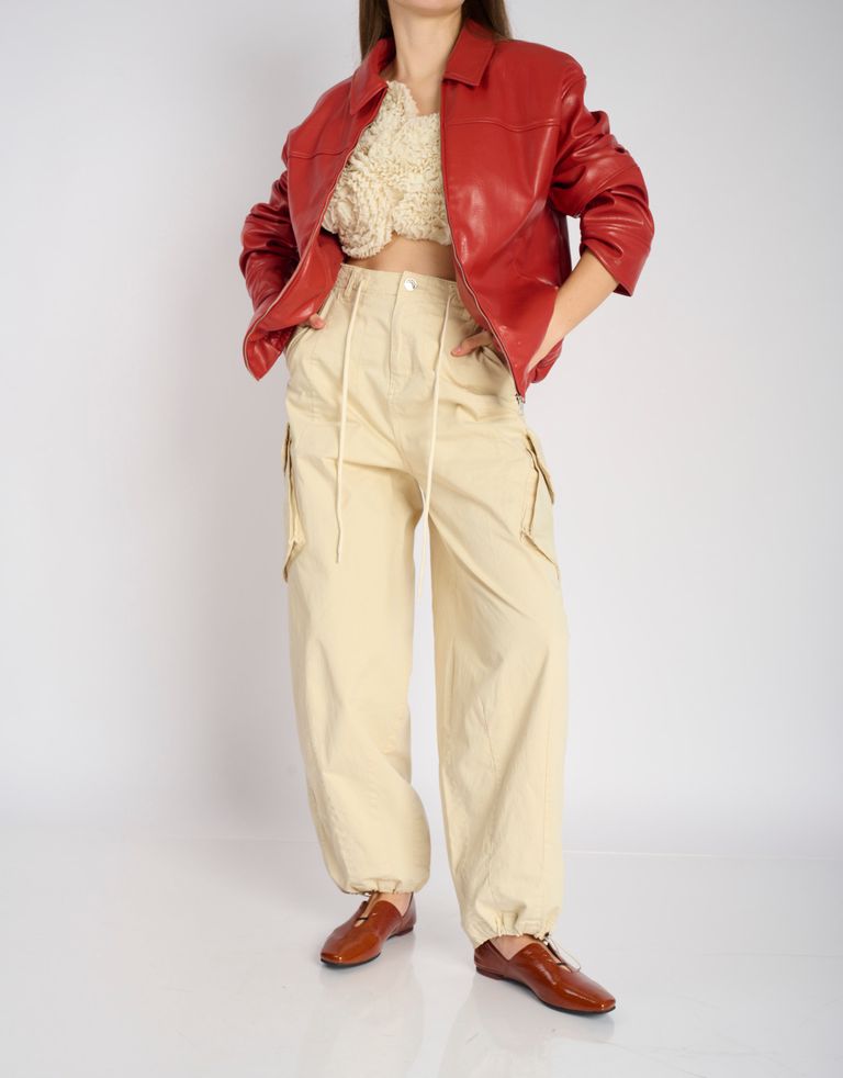 נעלי נשים - Yuko Imanishi - נעלי עור שטוחות AZU - חום נחש2