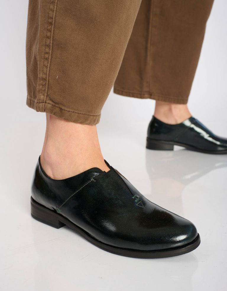 נעלי נשים - Yuko Imanishi - נעליים  מבריקות RIKO - ירוק3