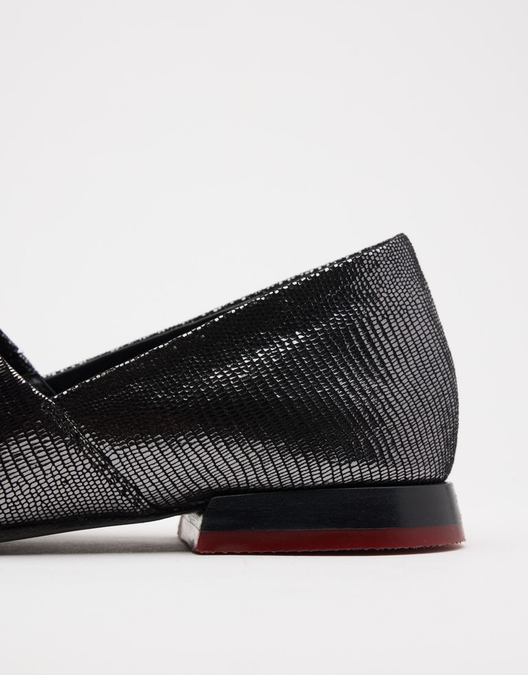 נעלי נשים - Yuko Imanishi - נעליים שטוחות KEO - שחור מטאלי4