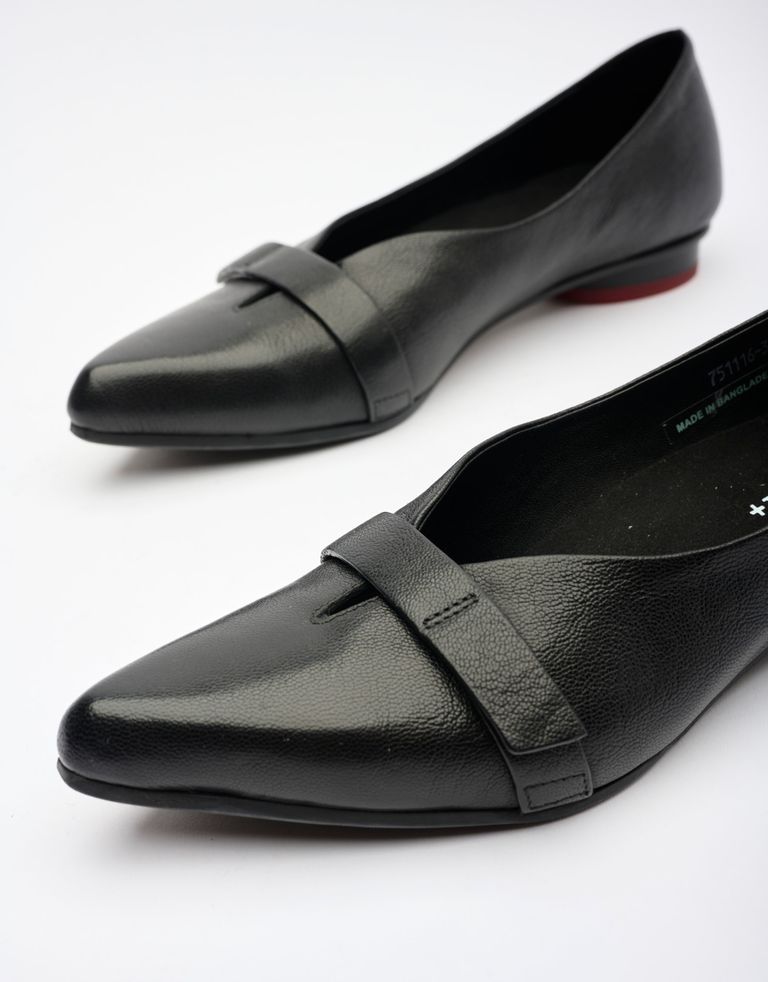 נעלי נשים - Yuko Imanishi - נעלי סירה שטוחות SASA - שחור4