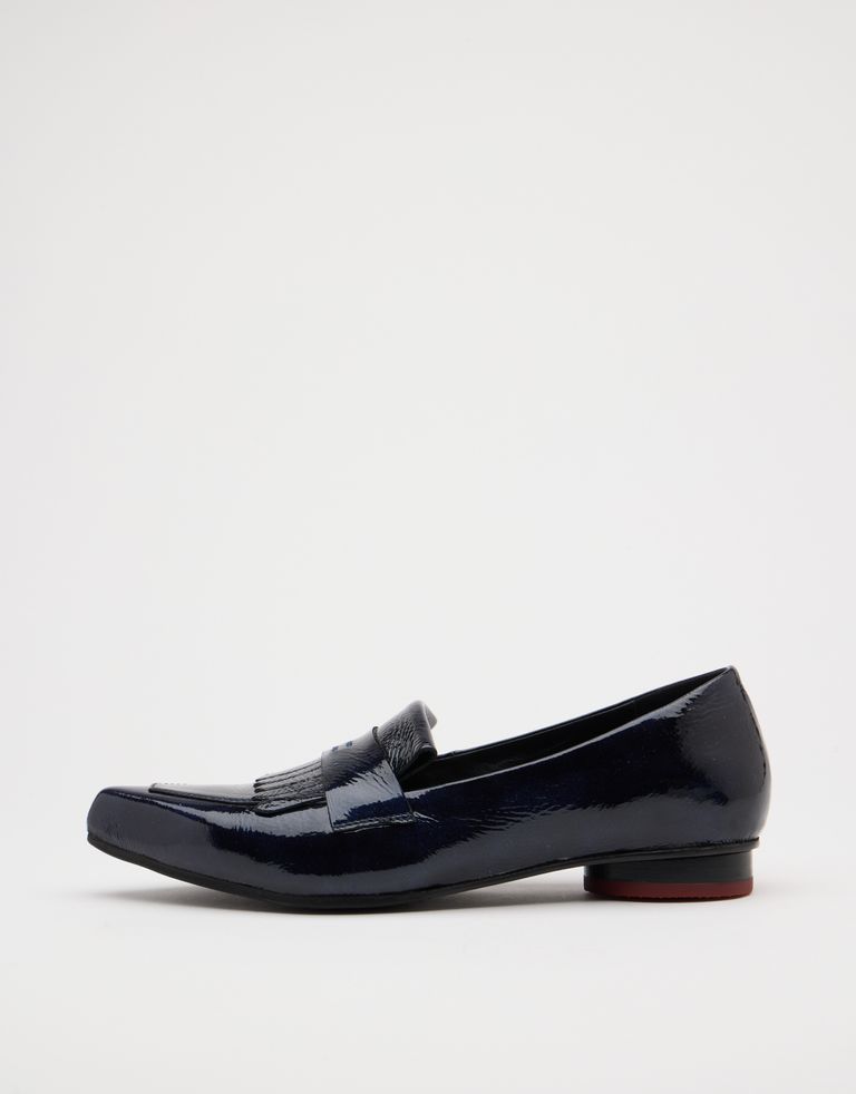 נעלי נשים - Yuko Imanishi - נעלי סירה מבריקות COTONA - כחול2