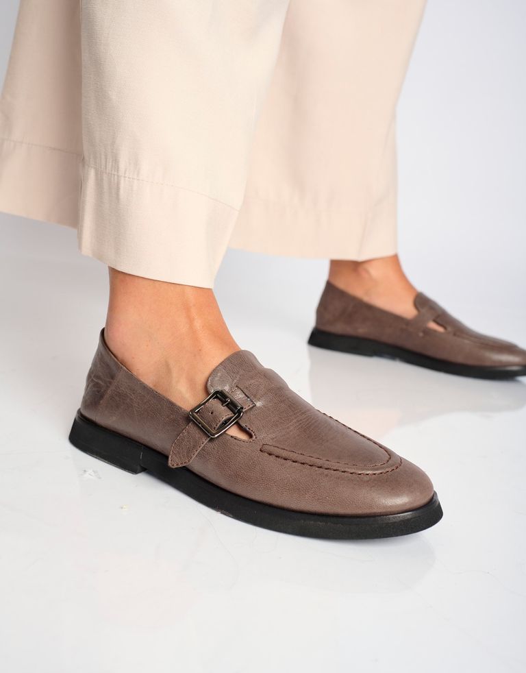 נעלי נשים - Yuko Imanishi - נעליים שטוחות KANA - חום3