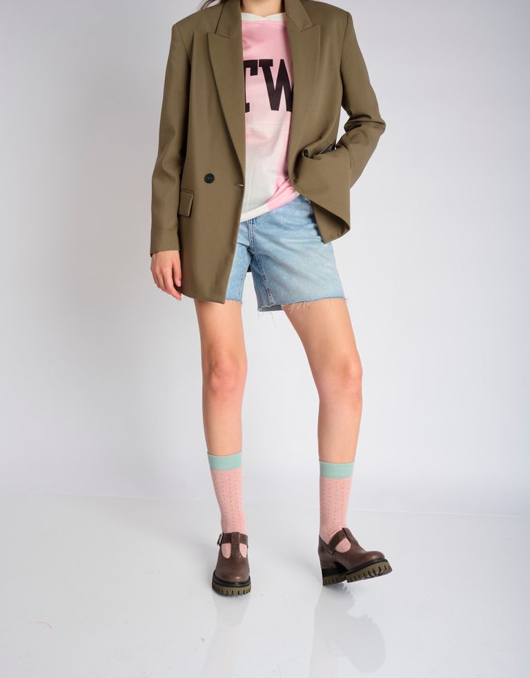 נעלי נשים - Yuko Imanishi - נעלי בובה עם עקב MIMI - חום3