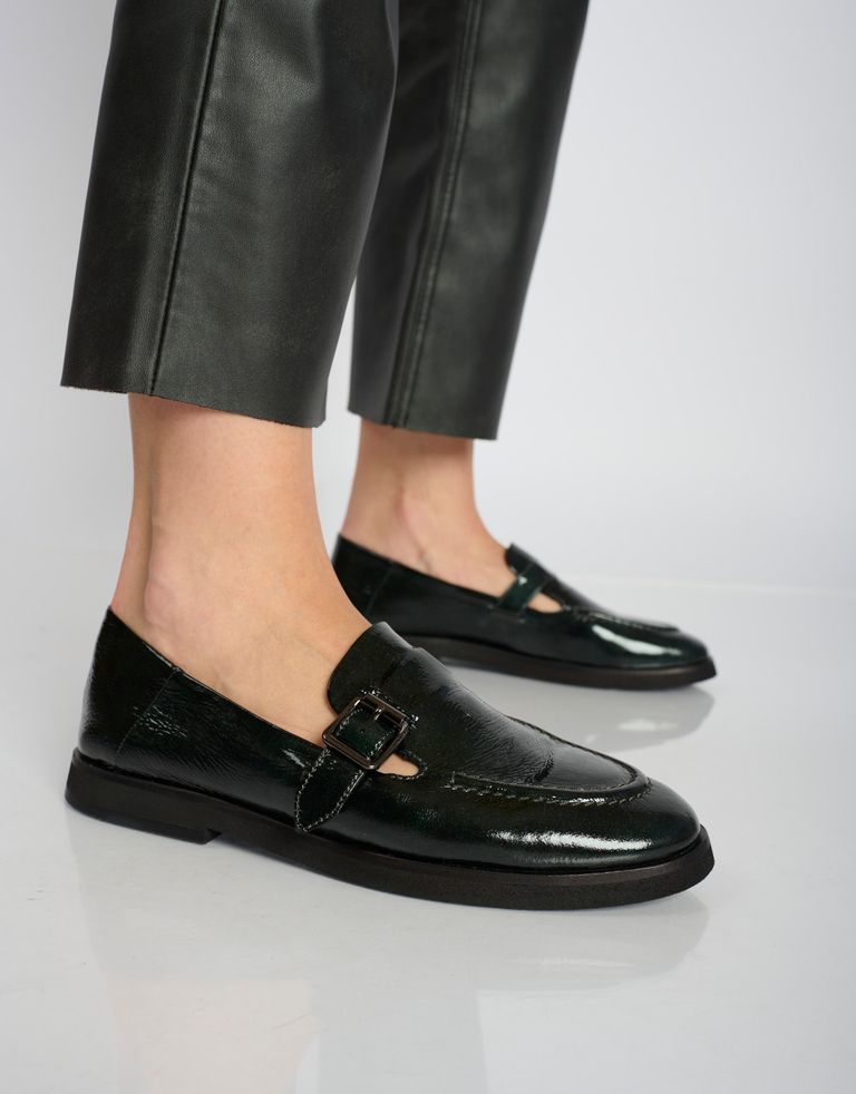 נעלי נשים - Yuko Imanishi - נעליים מבריקות KANA - ירוק4