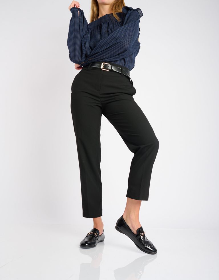 נעלי נשים - Yuko Imanishi - נעלי מוקסין מבריקות SACHI - שחור2