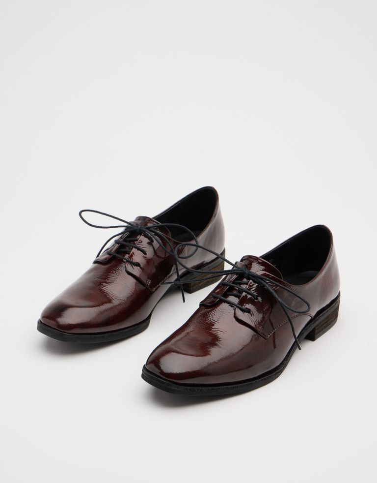 נעלי נשים - Yuko Imanishi - נעלי אוקספורד YUU - חום2