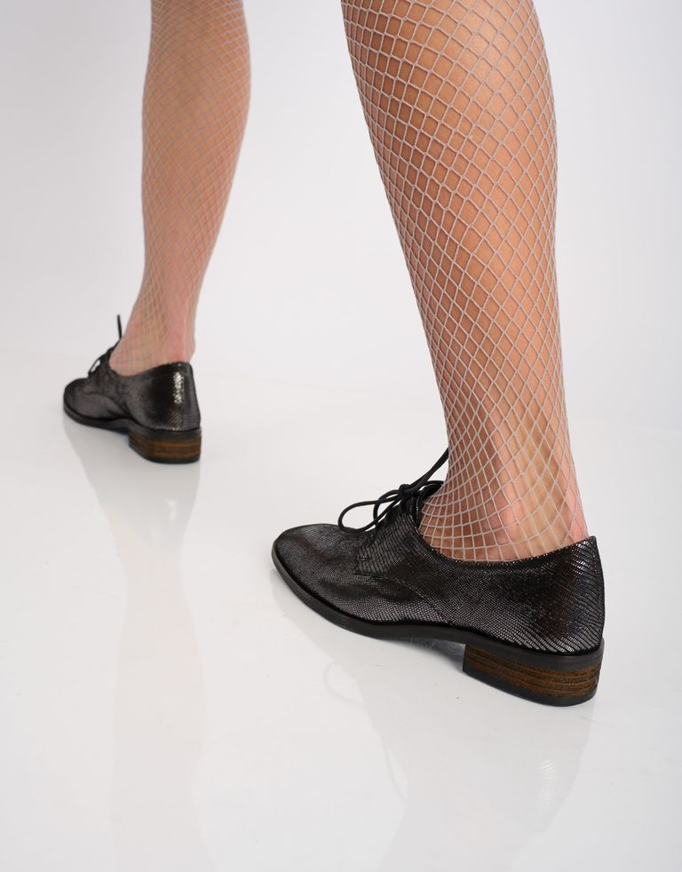 נעלי נשים - Yuko Imanishi - נעלי אוקספורד YUU - אפור מטאלי3