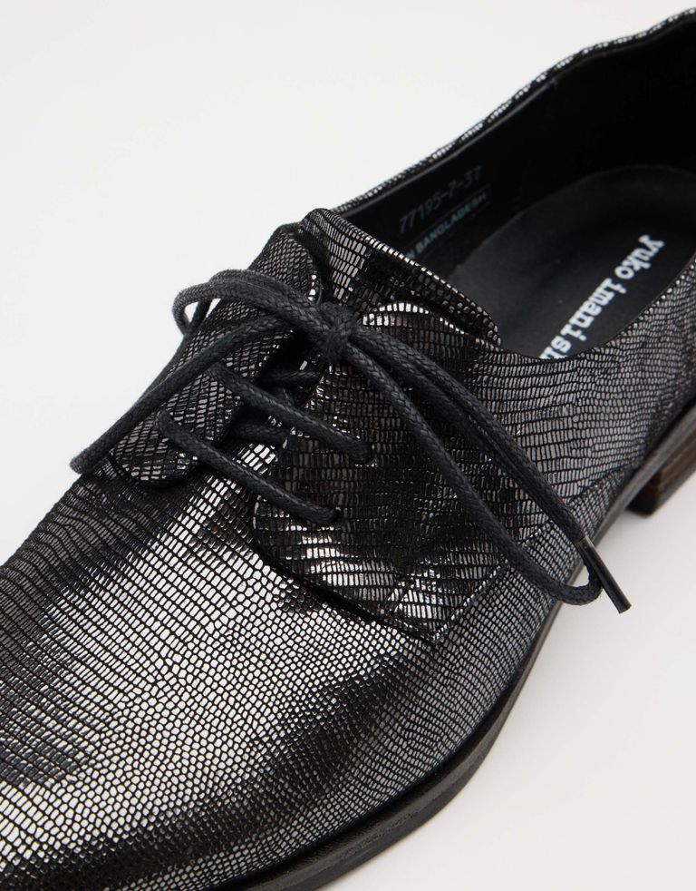 נעלי נשים - Yuko Imanishi - נעלי אוקספורד YUU - אפור מטאלי4