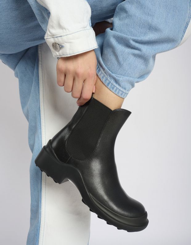 נעלי נשים - Jeffrey Campbell - מגפוני צ'לסי AVELINA - שחור