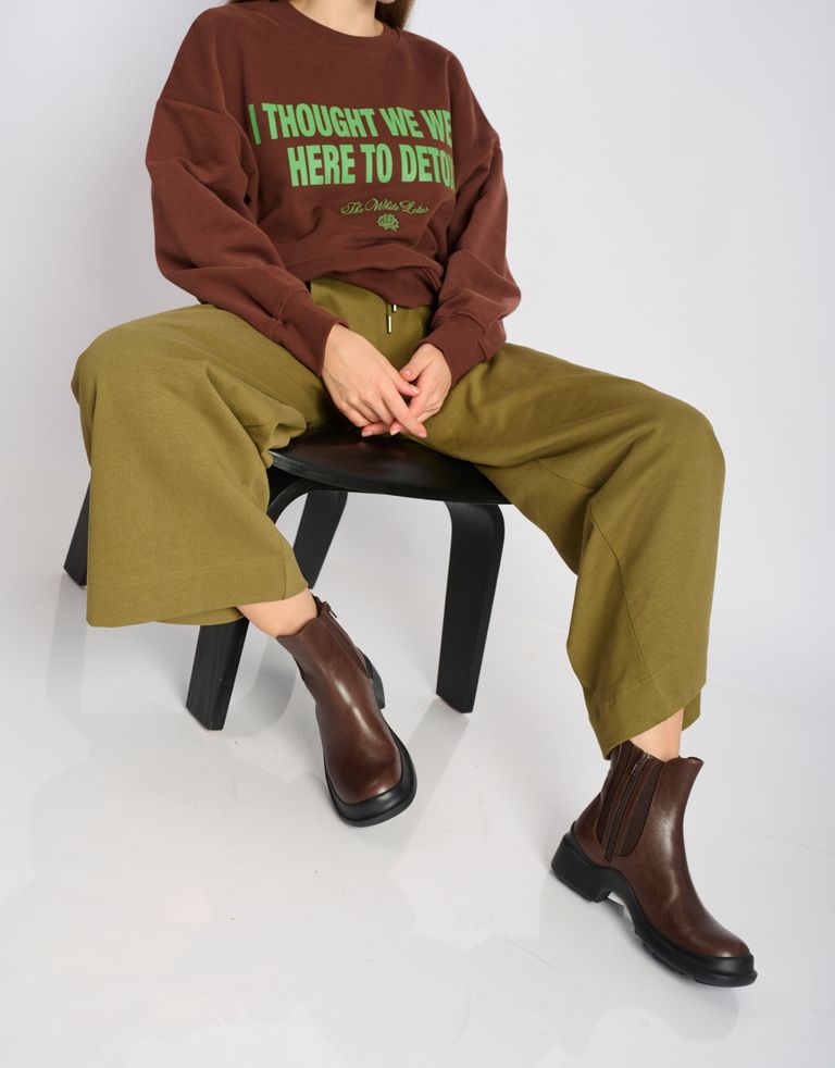 נעלי נשים - Jeffrey Campbell - מגפוני צ'לסי AVELINA - חום1