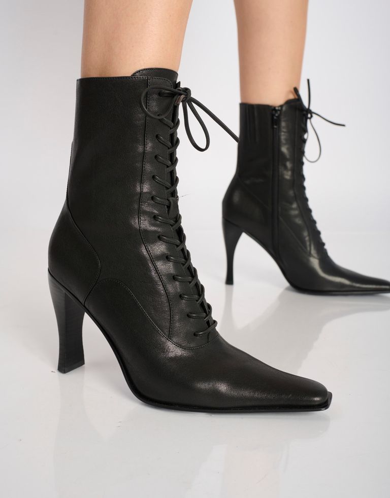 נעלי נשים - Jeffrey Campbell - מגפוני עקב BEBOLDU - שחור2