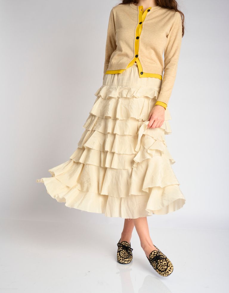 נעלי נשים - Jeffrey Campbell - מוקסינים BOAST מנומרות - בז'   שחור3