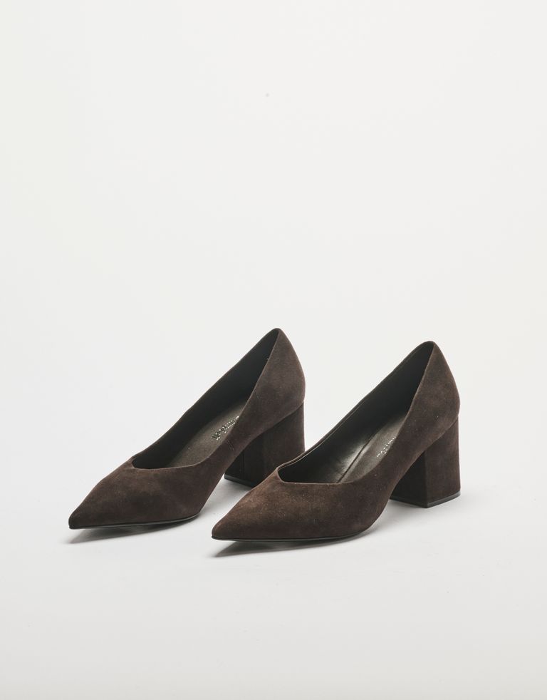 נעלי נשים - Jeffrey Campbell - נעלי סירה  HOURGLASS - חום כהה3