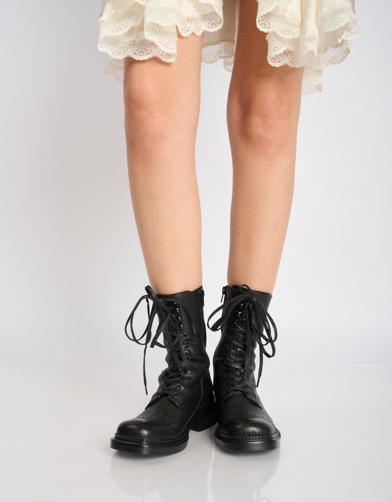 נעלי נשים - Jeffrey Campbell - מגפיים עם שרוכים LONDON - שחור3