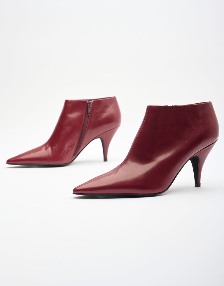 נעלי נשים - Jeffrey Campbell - מגפונים עם עקב LAVERNA - בורדו4