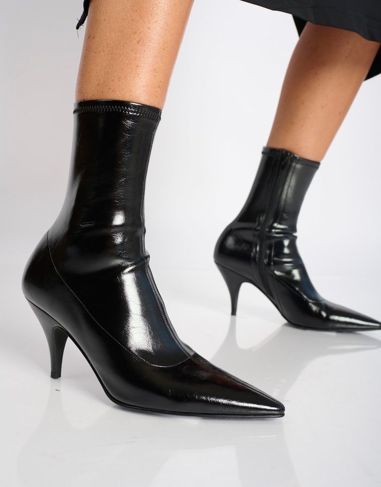 נעלי נשים - Jeffrey Campbell - מגפונים עם עקב LOOKER - שחור2