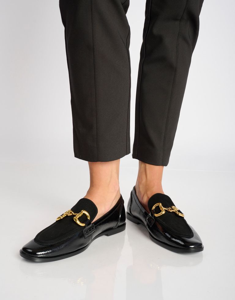 נעלי נשים - Jeffrey Campbell - נעלי מוקסין VELVITEEN - שחור3