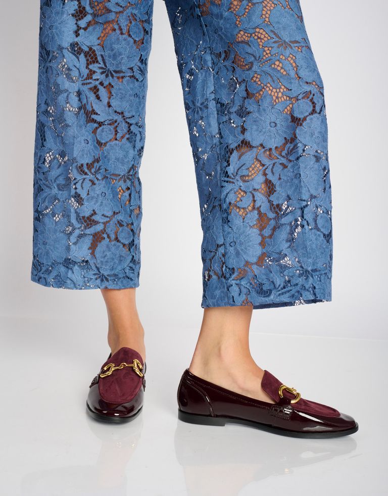 נעלי נשים - Jeffrey Campbell - נעלי מוקסין VELVITEEN - בורדו3