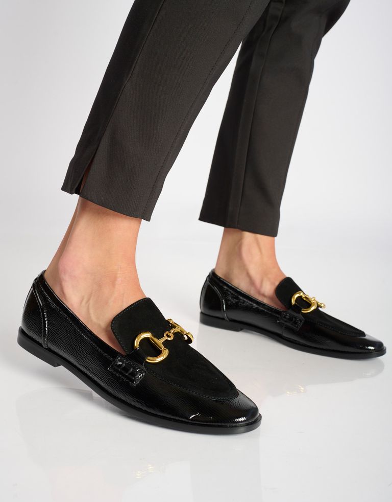 נעלי נשים - Jeffrey Campbell - נעלי מוקסין VELVITEEN - שחור4