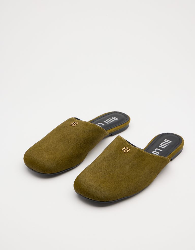 נעלי נשים - Bibi lou - כפכפים שטוחים MARANTA - חאקי2