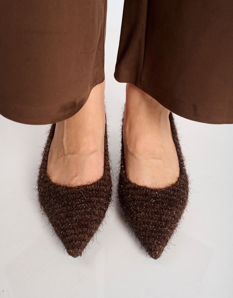 נעלי נשים - Bibi lou - נעלי סירה עם עקב LOBELIA - חום כהה4