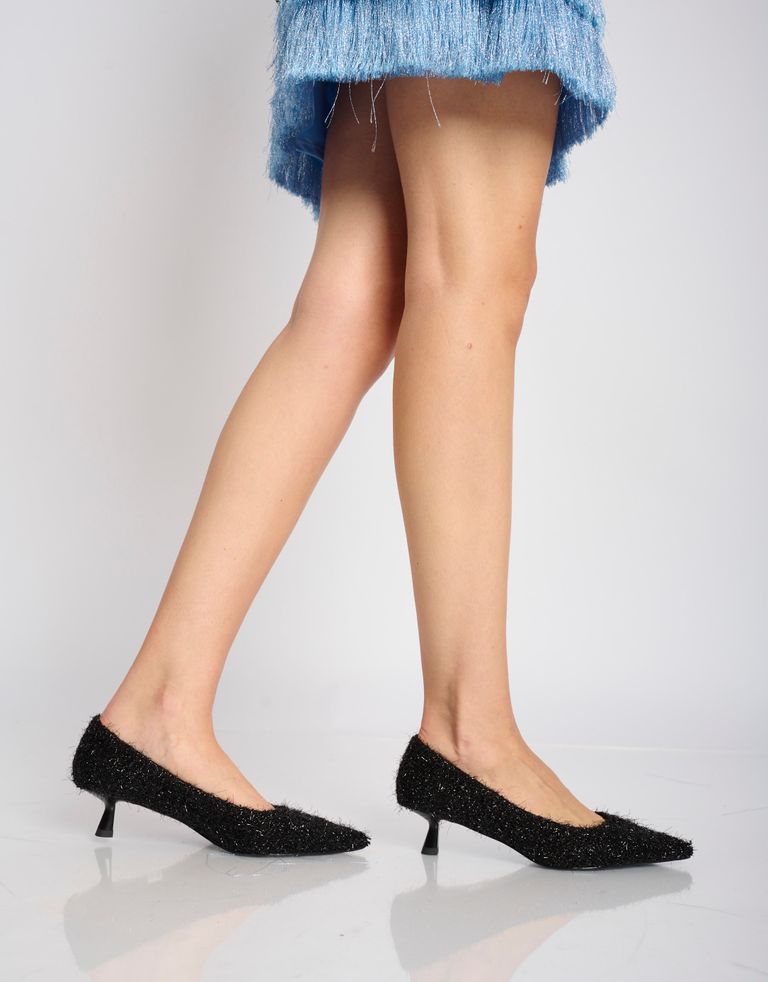 נעלי נשים - Bibi lou - נעלי סירה עם עקב LOBELIA - שחור4