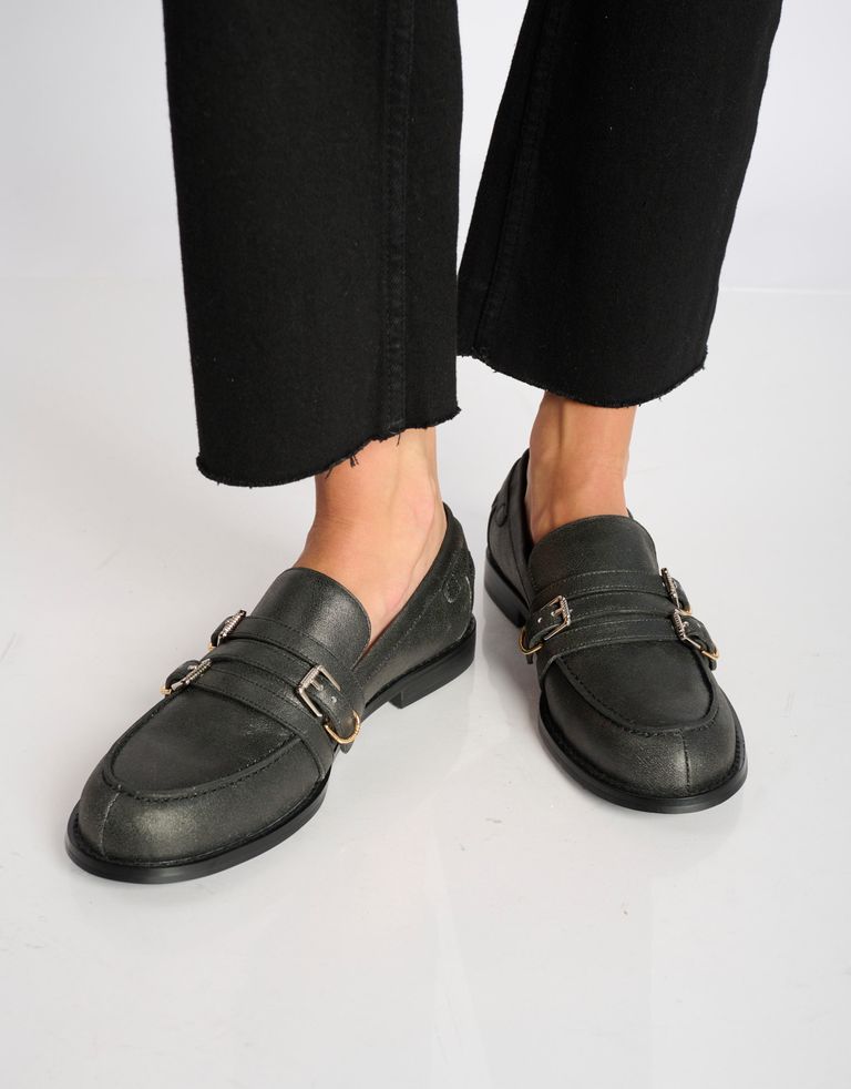 נעלי נשים - Bibi lou - נעלי מוקסין ANAIS - שחור2