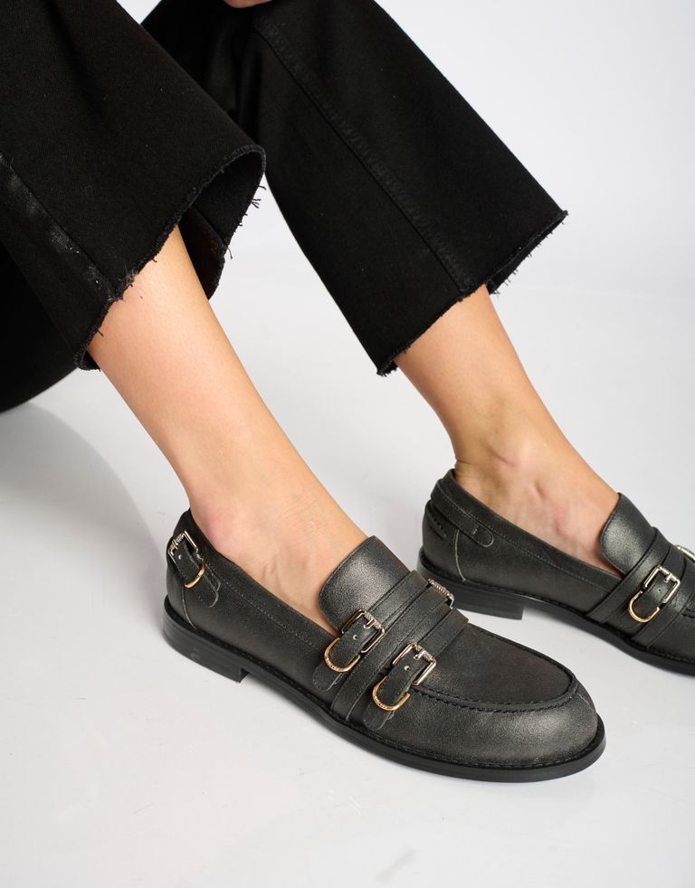 נעלי נשים - Bibi lou - נעלי מוקסין ANAIS - שחור4