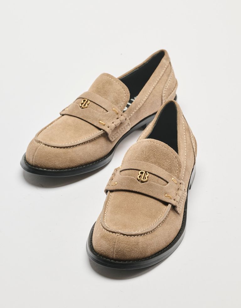 נעלי נשים - Bibi lou - נעלי מוקסין זמש DALIA - בז'4