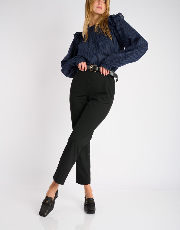 נעלי נשים - Bibi lou - נעלי מוקסין עם עקב DALIA - שחור2