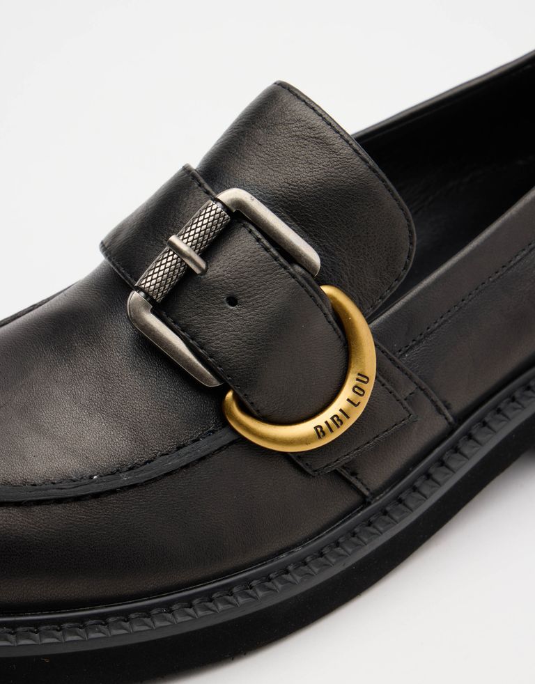 נעלי נשים - Bibi lou - נעלי מוקסין KIMIA - שחור2