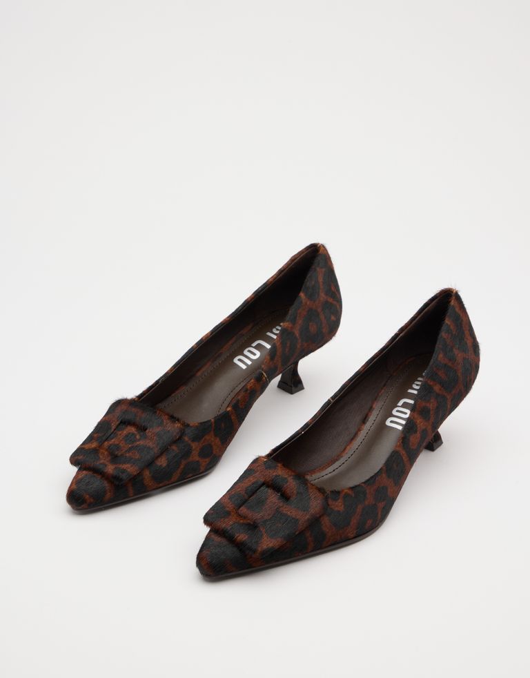 נעלי נשים - Bibi lou - נעלי עקב עם הדפס BONNIE - נמר2