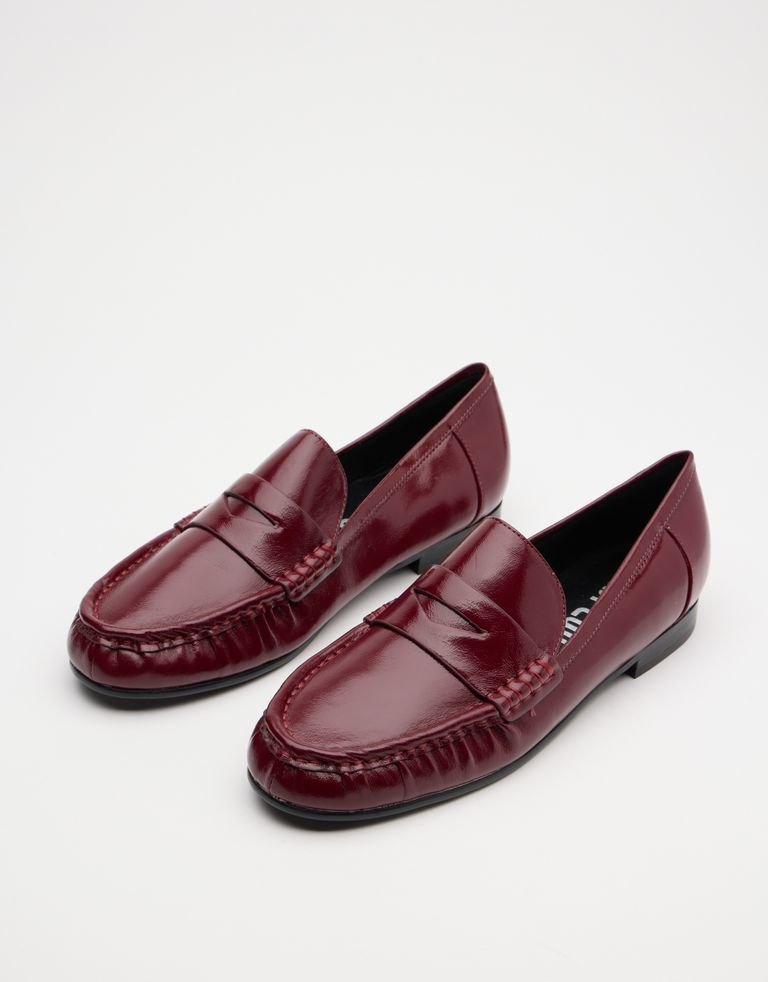 נעלי נשים - Bibi lou - נעלי מוקסין LYRA - בורדו2