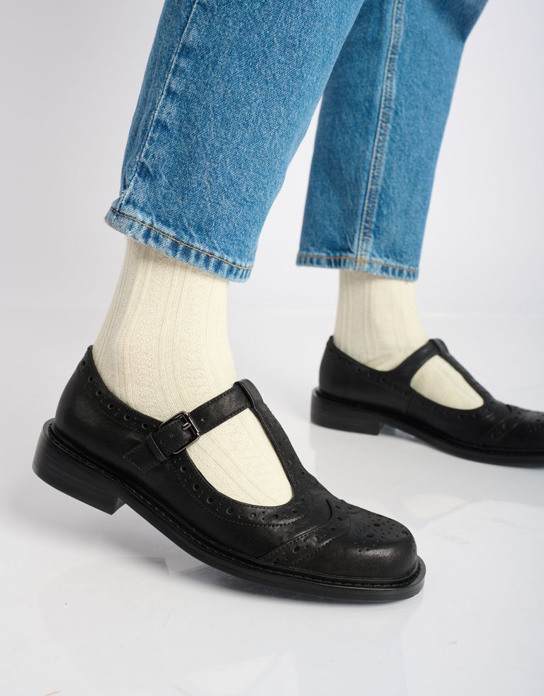 נעלי נשים - Bibi lou - נעלי בובה MAIA - שחור2