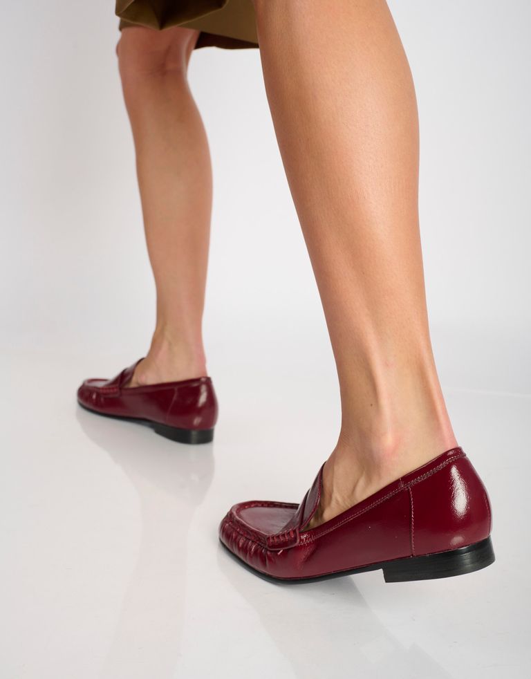 נעלי נשים - Bibi lou - נעלי מוקסין LYRA - בורדו3