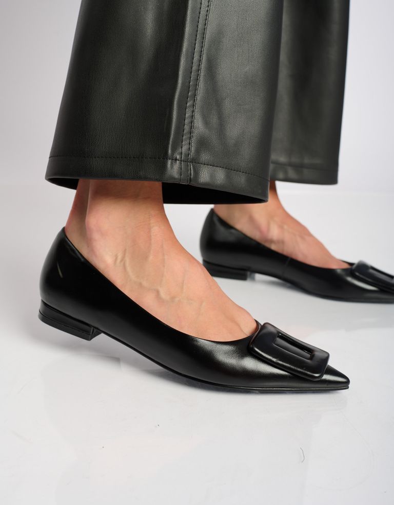 נעלי נשים - Bibi lou - נעלי סירה שטוחות BONNIE - שחור3