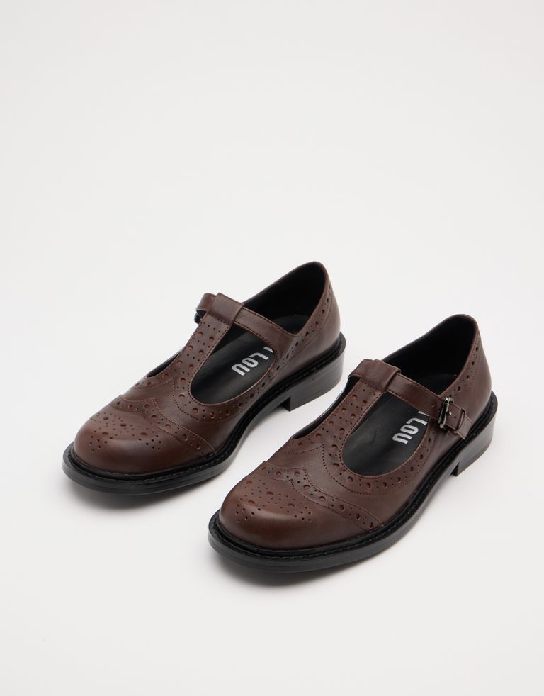 נעלי נשים - Bibi lou - נעלי בובה MAIA - חום כהה3