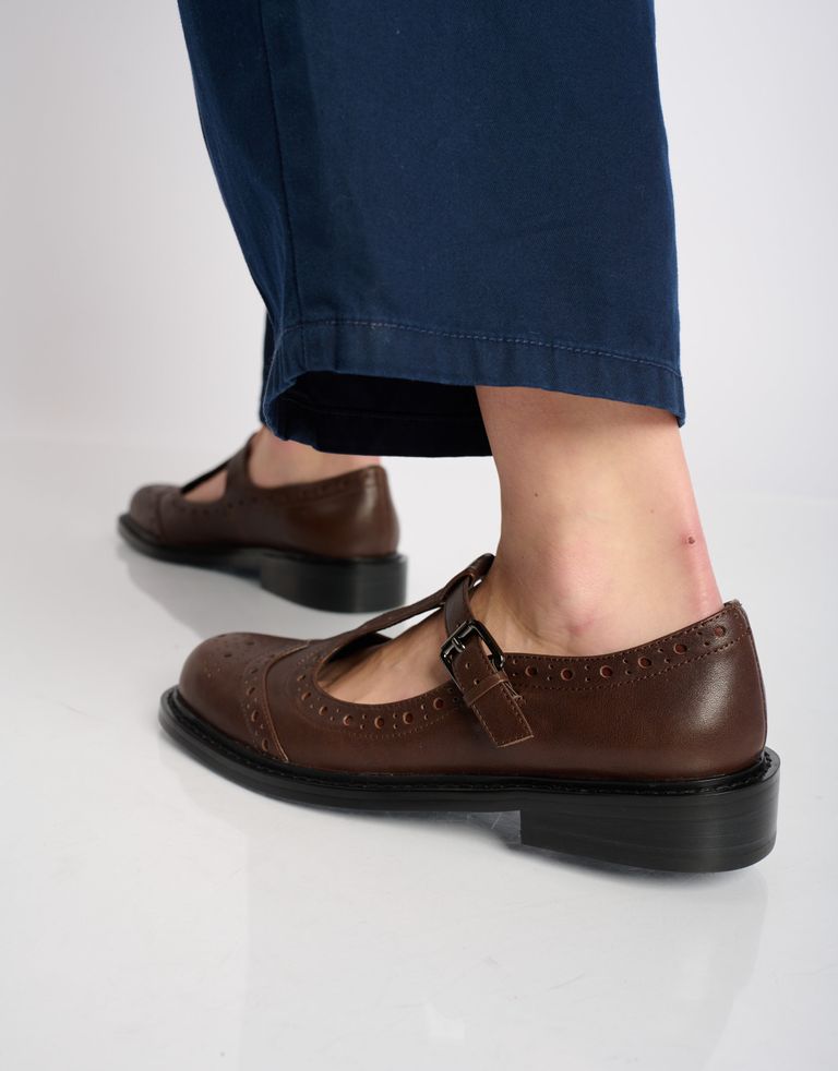 נעלי נשים - Bibi lou - נעלי בובה MAIA - חום כהה4