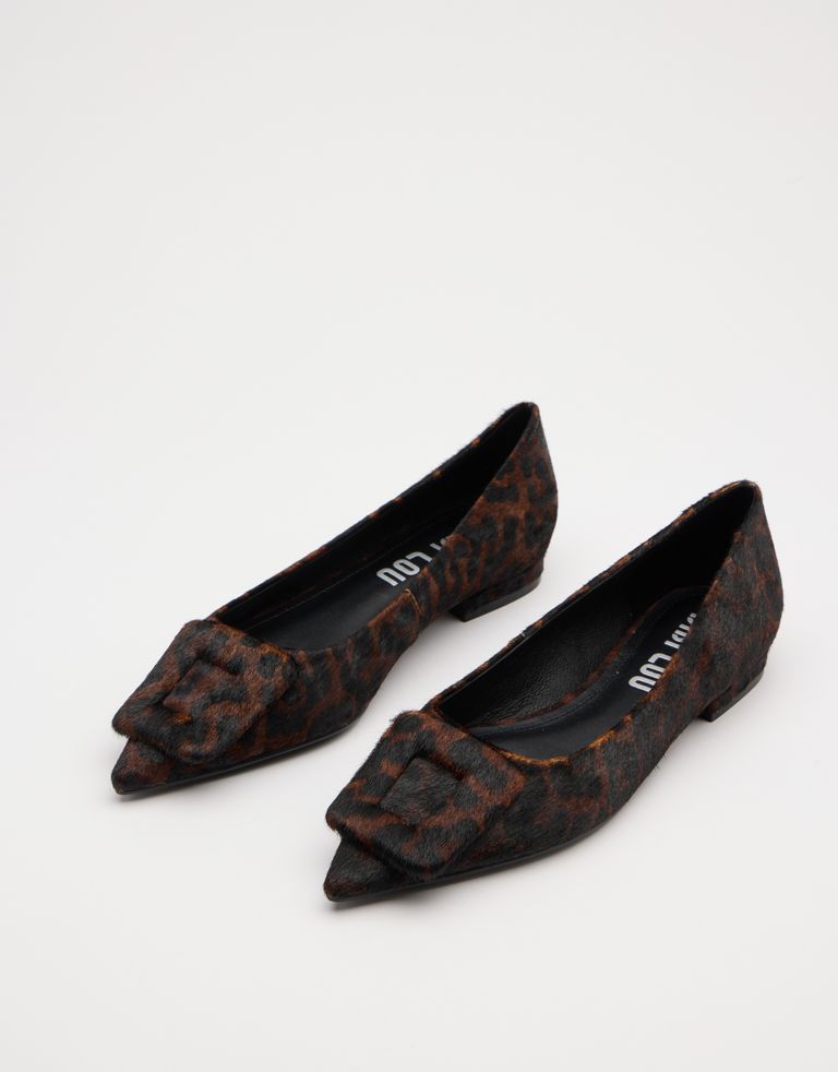 נעלי נשים - Bibi lou - נעלי סירה עם הדפס BONNIE - נמר4