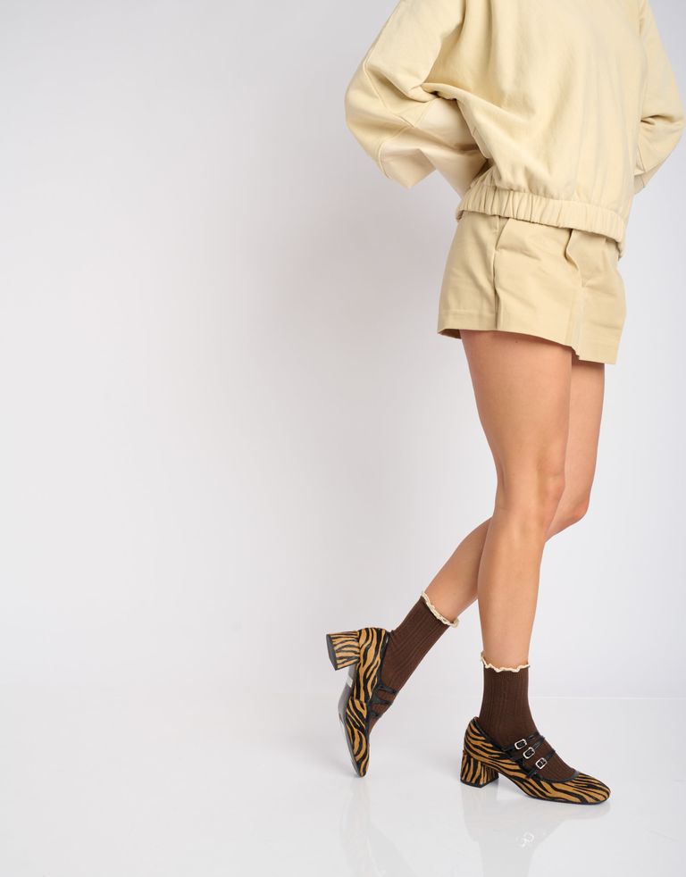 נעלי נשים - Bibi lou - נעלי סירה עם הדפס CARDIFF - זברה3