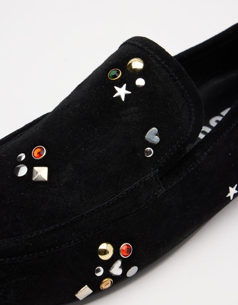 נעלי נשים - Bibi lou - נעלי מוקסין ניטים MIZAR - שחור4