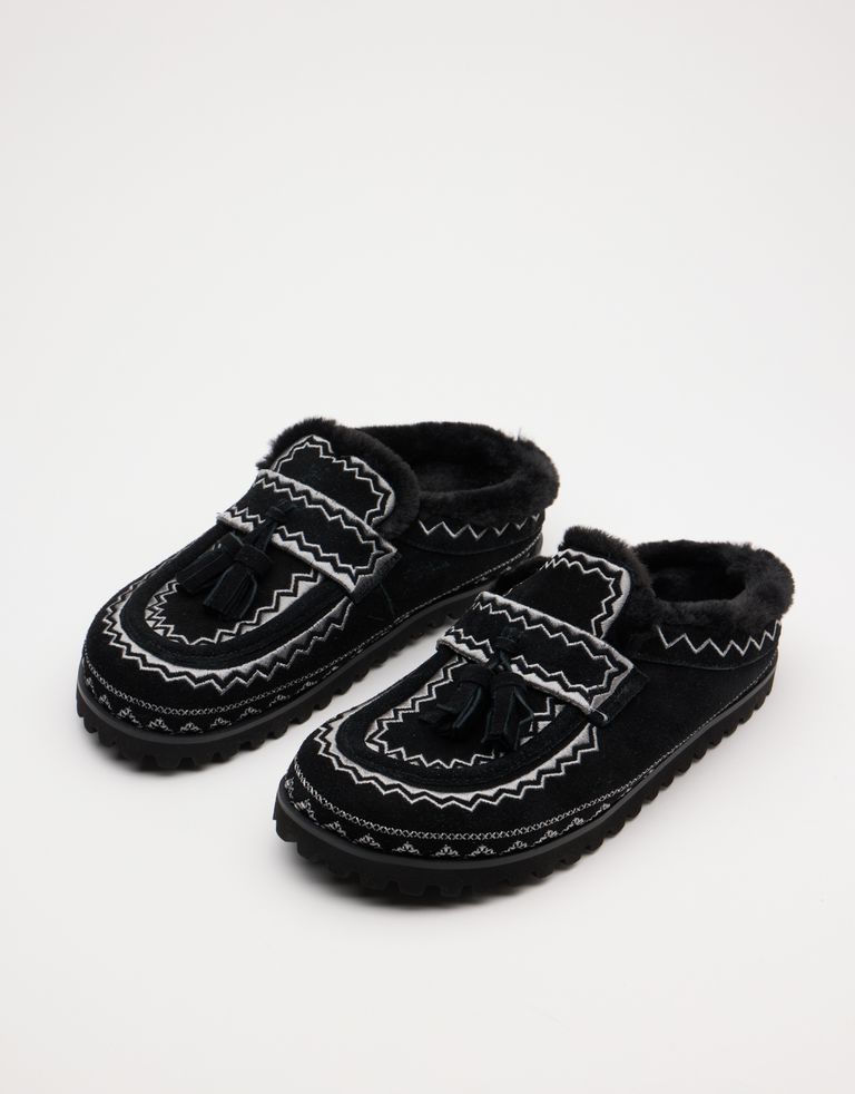 נעלי נשים - Bibi lou - כפכפי זמש MERAK - שחור4