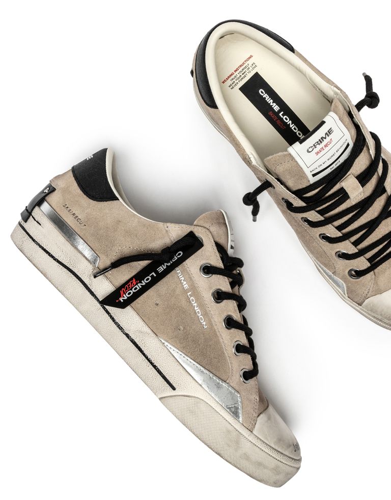 נעלי גברים - Crime London - סניקרס PAUL - בז'3