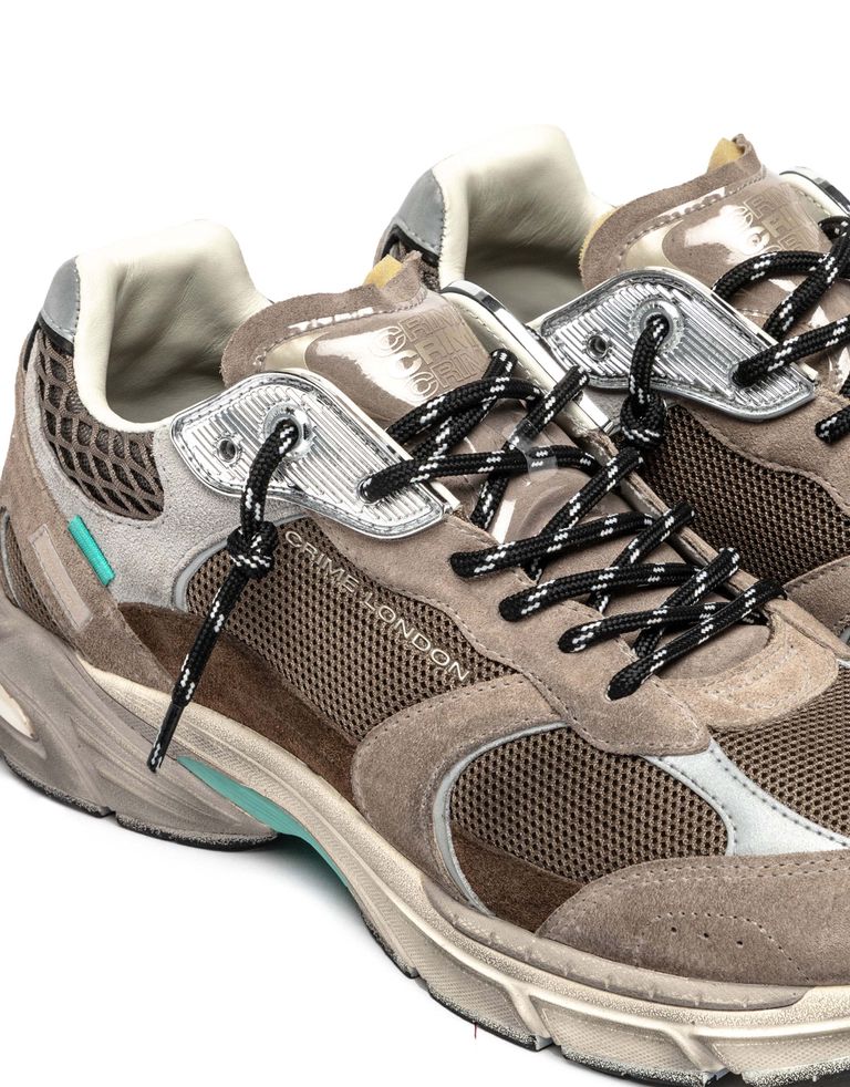 נעלי גברים - Crime London - סניקרס BARY - חום3