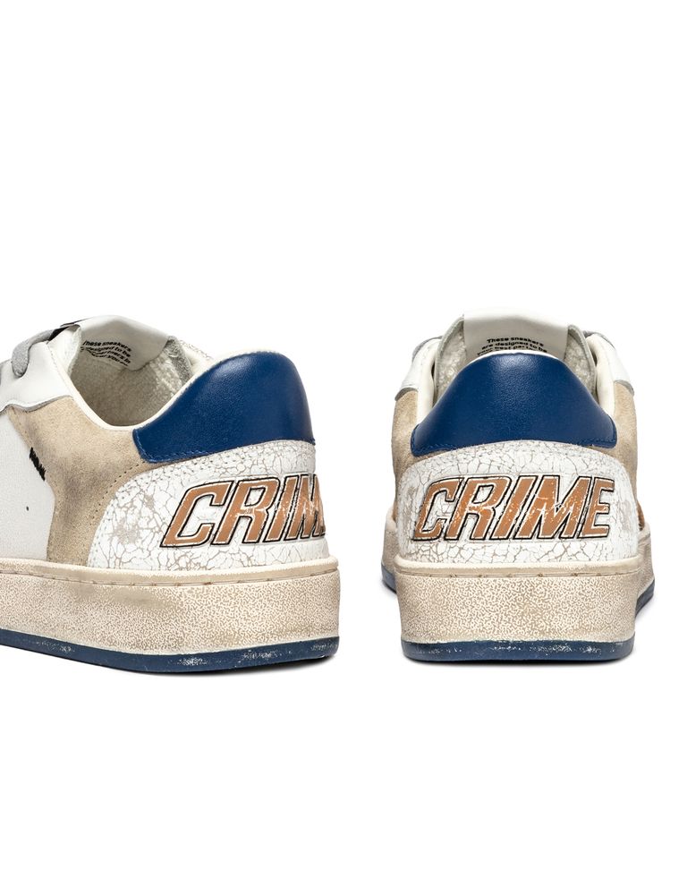 נעלי גברים - Crime London - סניקרס LENNOX - לבן3