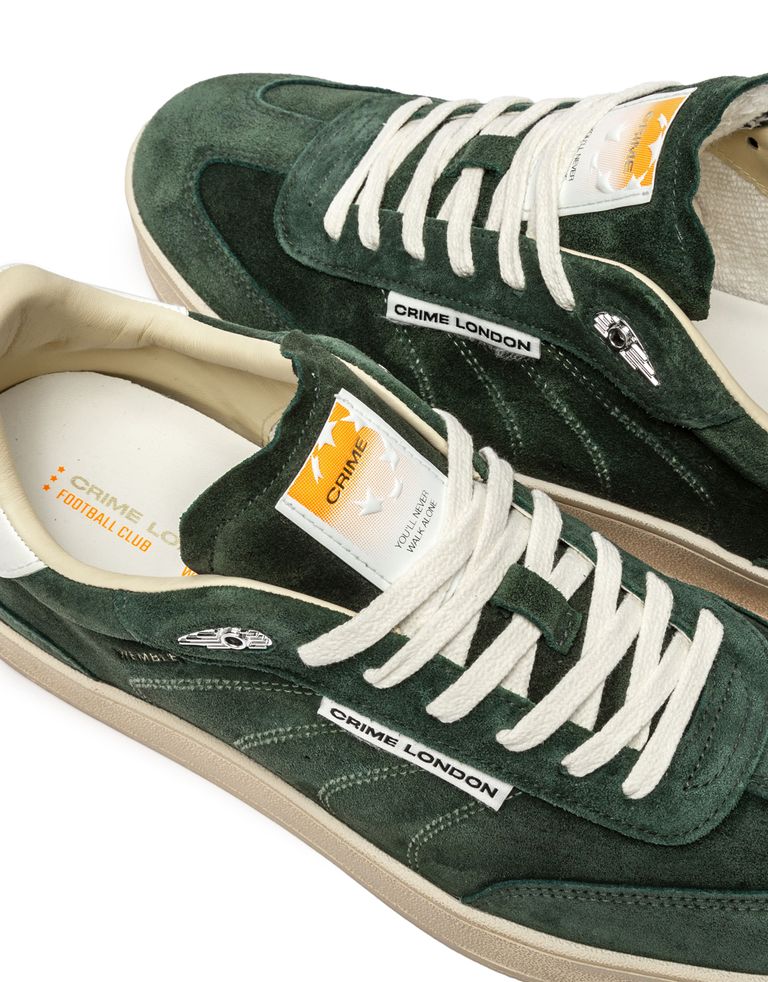 נעלי גברים - Crime London - סניקרס זמש OZZY - ירוק4