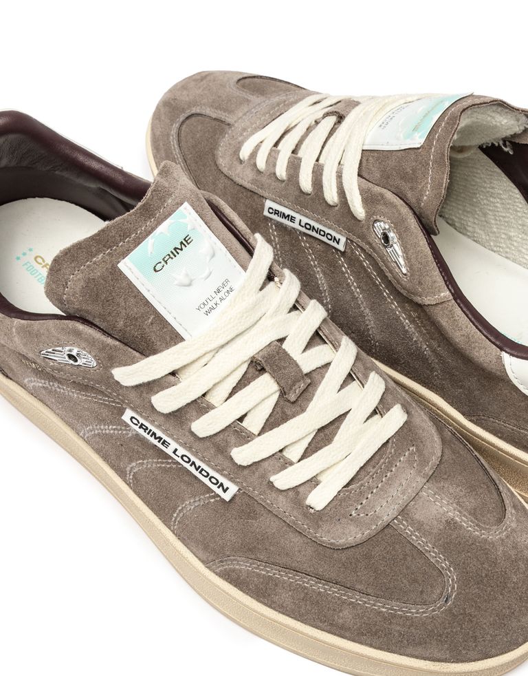 נעלי גברים - Crime London - סניקרס זמש OZZY - אפור חום4