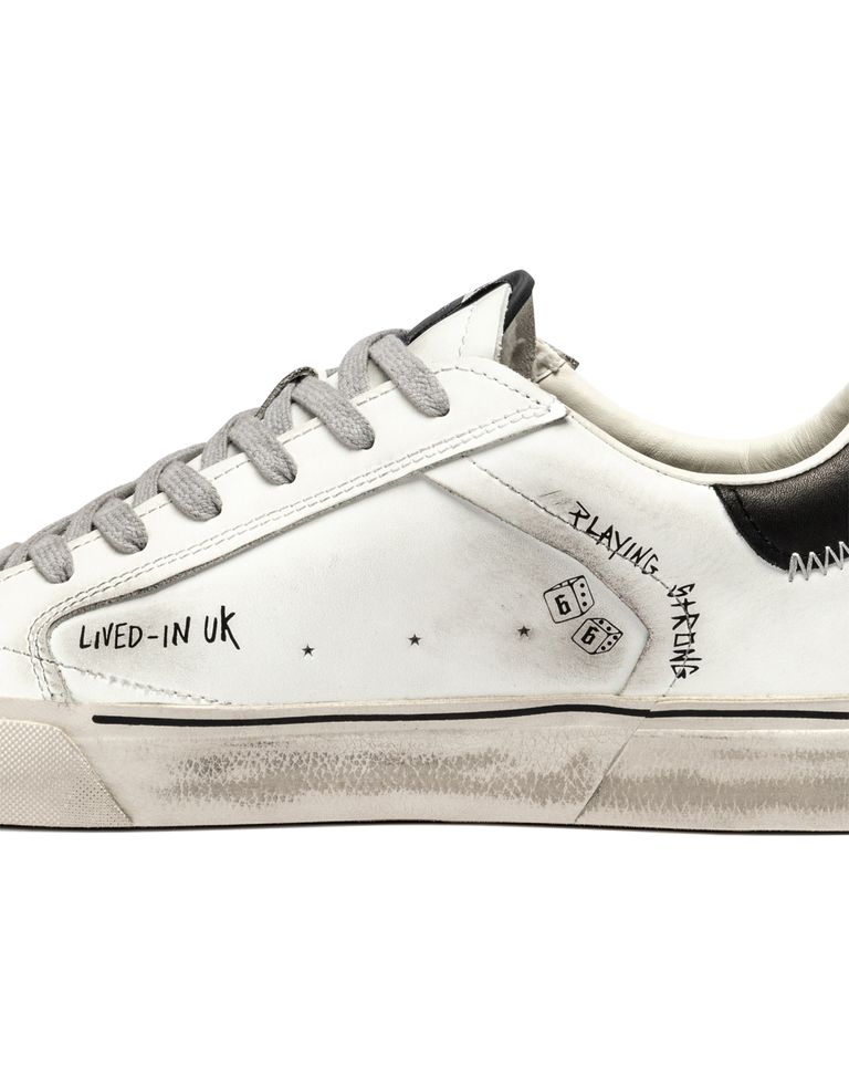 נעלי גברים - Crime London - סניקרס TOMMY - לבן4